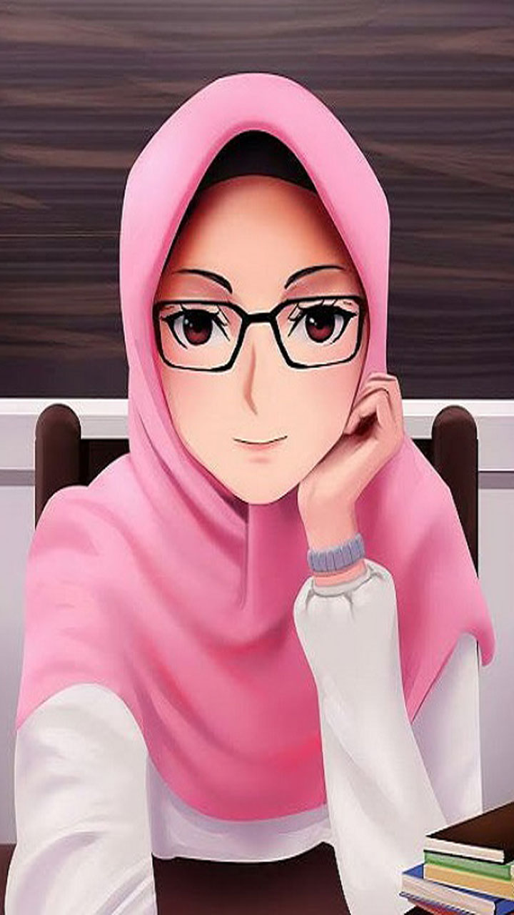 Download Wallpaper Kartun Muslimah Cantik 2021 - Gambar Kartun Muslimah