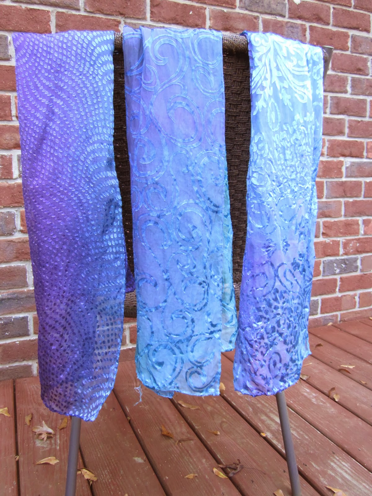 On the Edge Studio Silk Scarf Dyeing with Procion MX Dyes