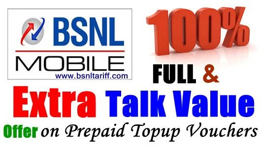 Full Talk value on bsnl topup vouchers