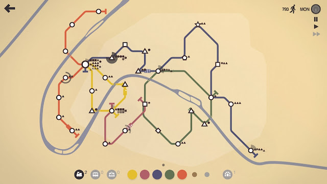 Screenshot from Mini Metro