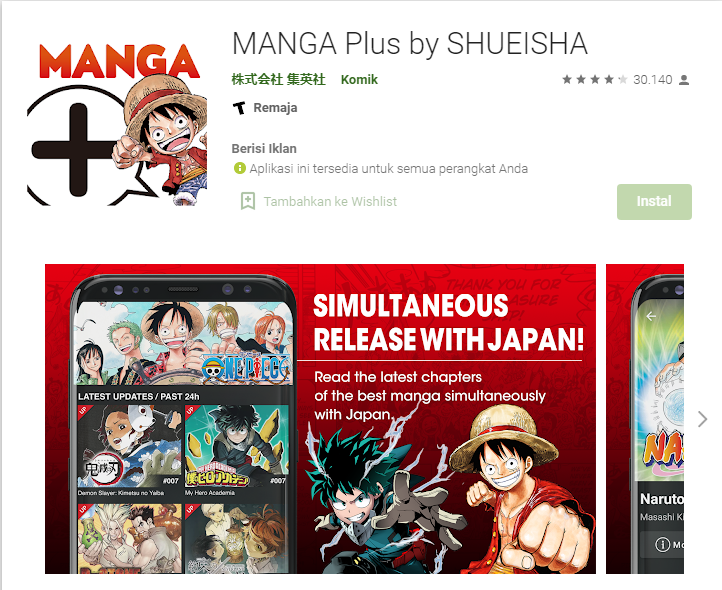 5 applikasi baca komik manga legal Applikasi Baca Komik Manga Legal