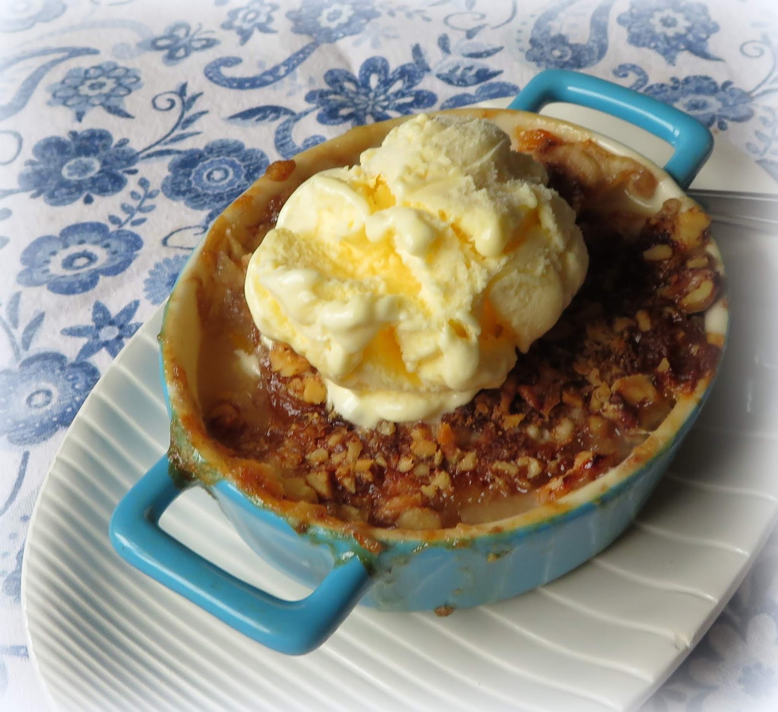 The English Kitchen Peach Crunch Cake