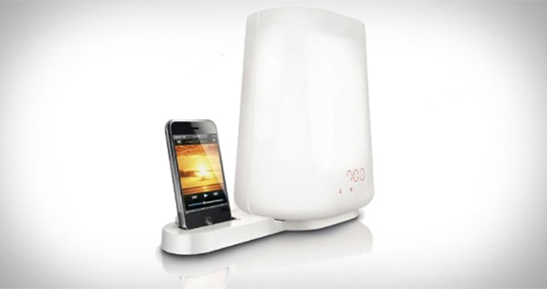 Philips wake up light alarm clock with iPod dock