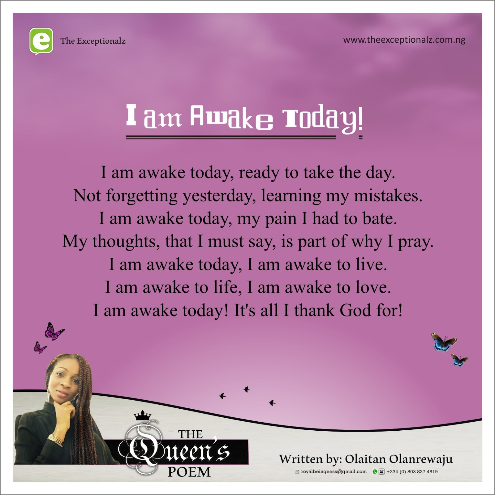 THE QUEEN'S POEM ~ TheEXCEPTIONALZ