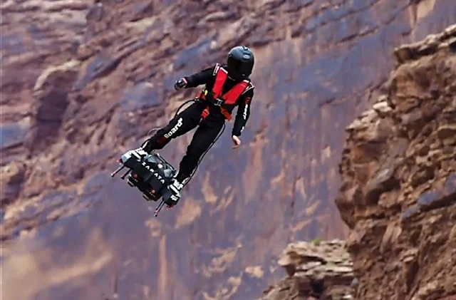 Flyboard Air: Jet Engines Strapped to Feet Going 103.4 MPH! Video featuring ZAPATA RACING