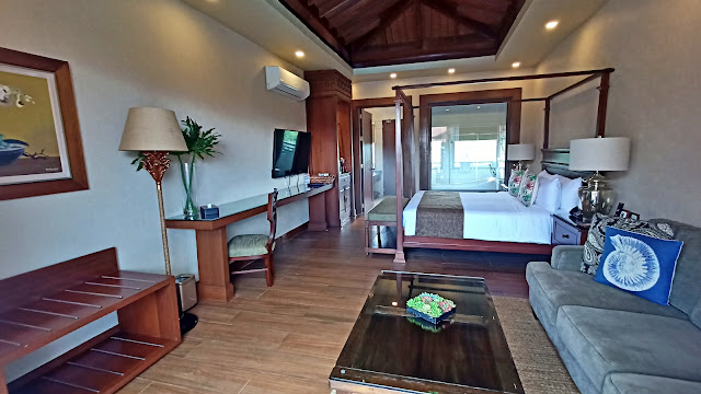 Jomie Naynes relaxes inside the room of Highland Bali