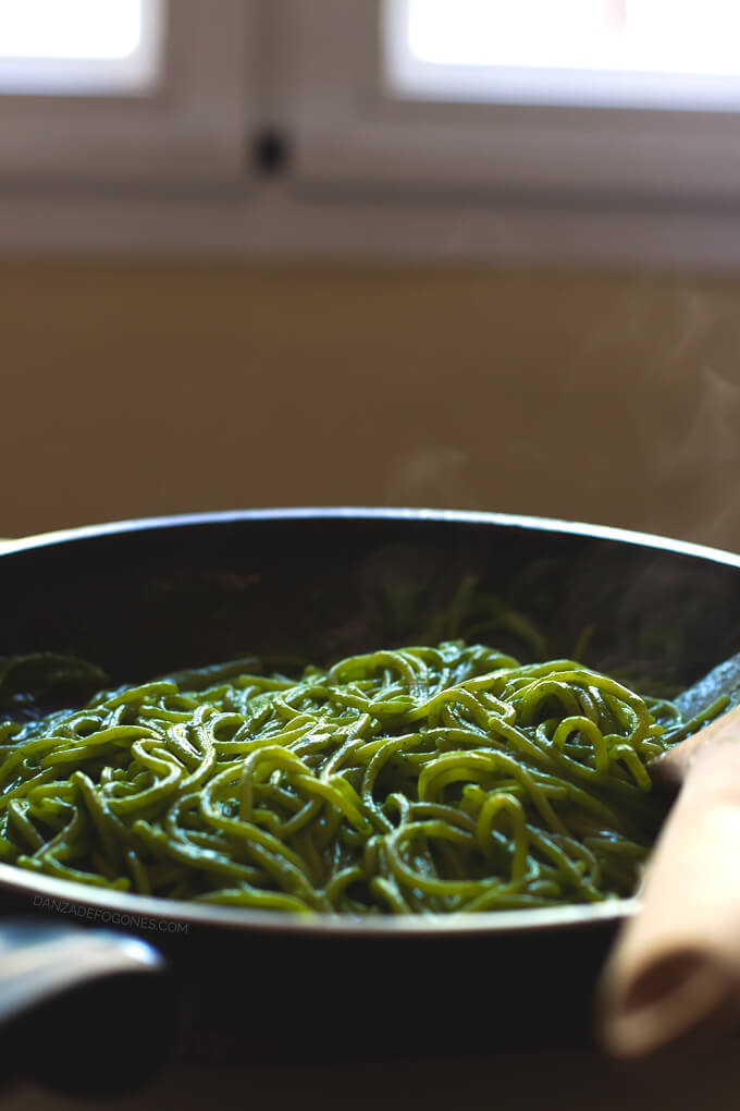 Pasta with Green Coconut Sauce Pasta with Green Coconut Sauce