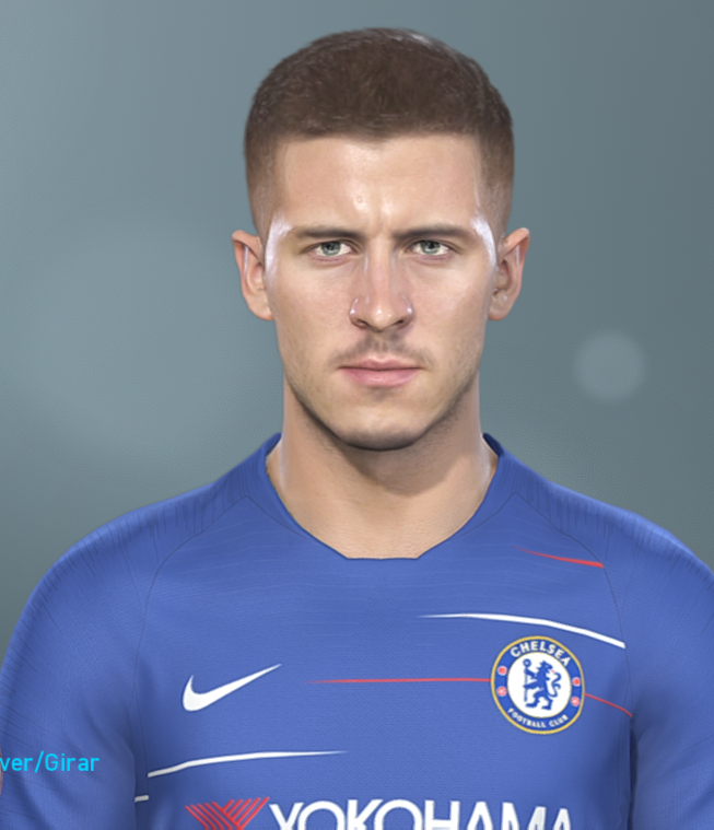 Update Pes Faces Eden Hazard By Hugimen