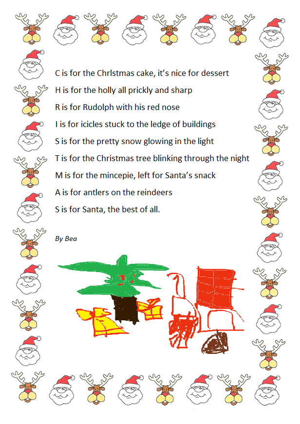 Y4 at IST: christmas acrostic poem