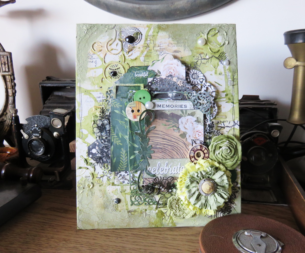 The BoBunny Blog: Wedding Scrapbook Layout with Family Heirlooms
