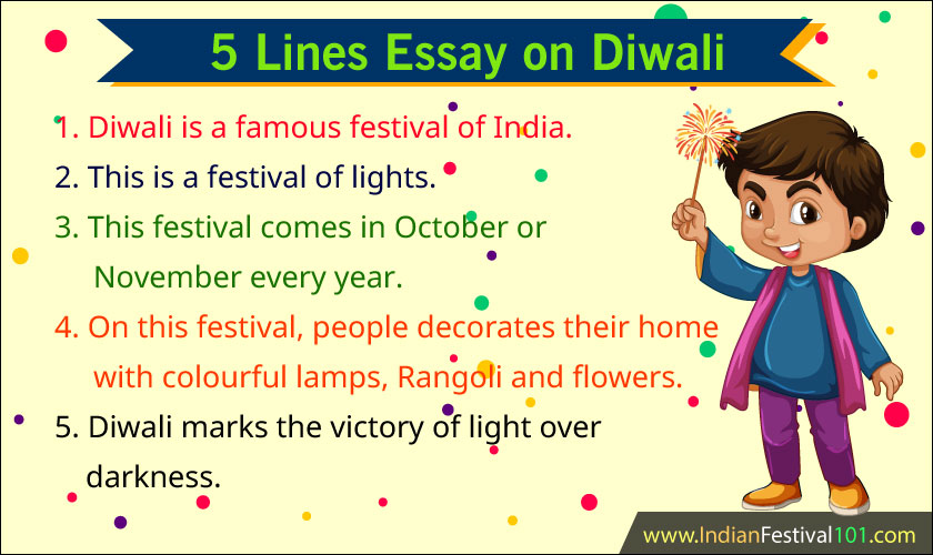 diwali festival essay for class 2