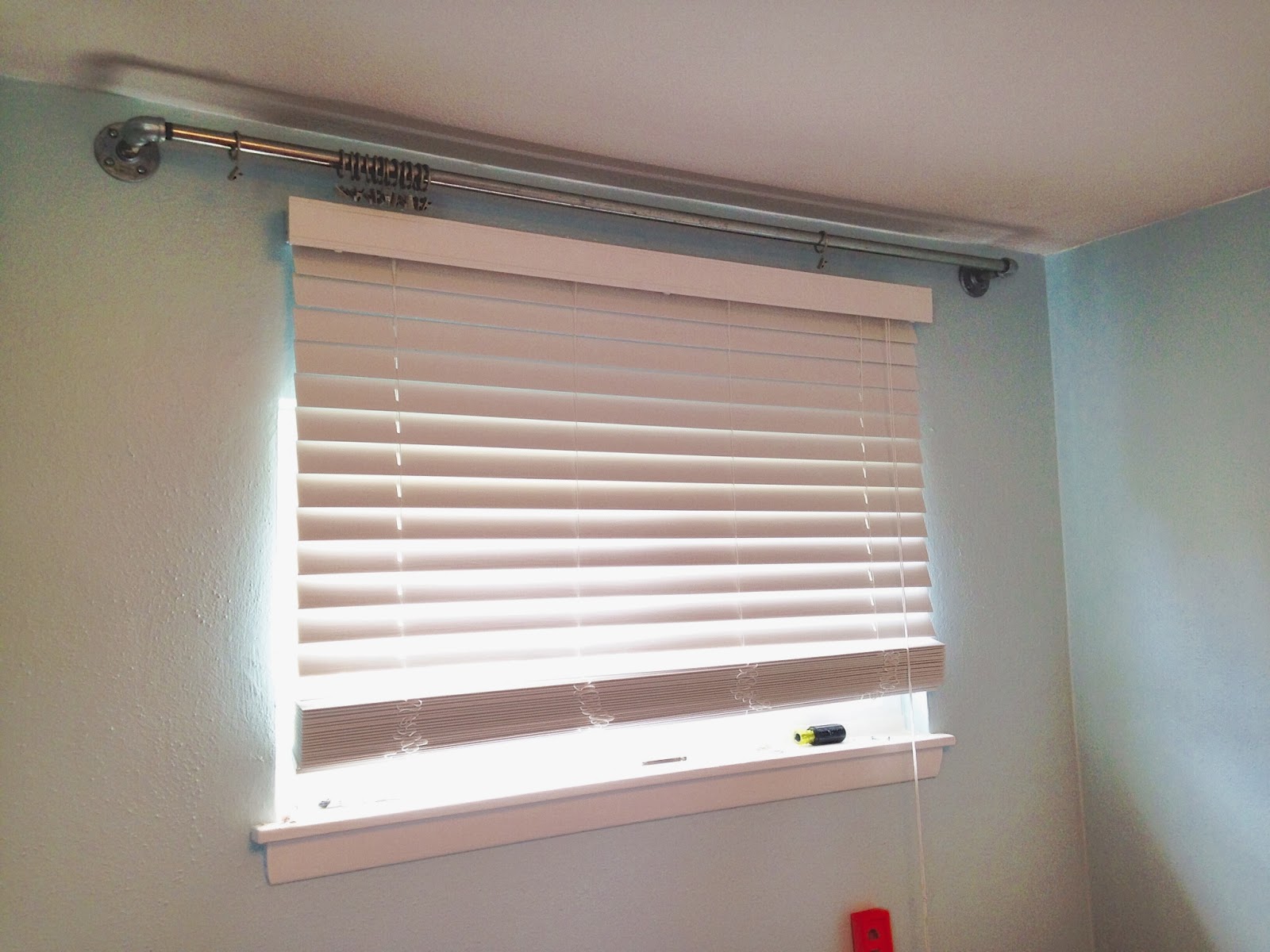 the martin house Plumbing pipe curtain rods