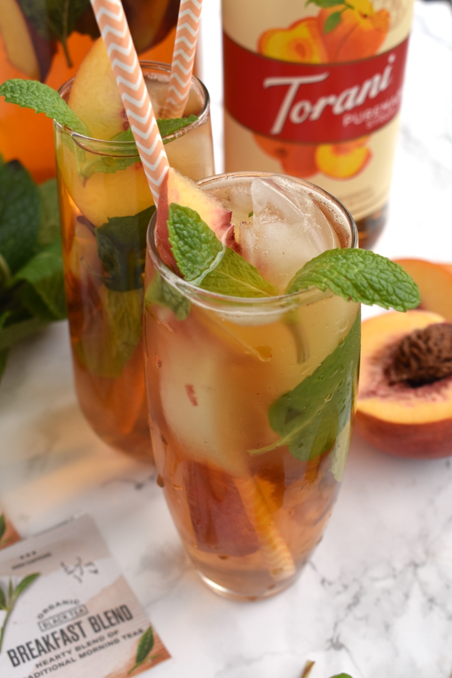 Peach Mint Iced Tea The Nutritionist Reviews