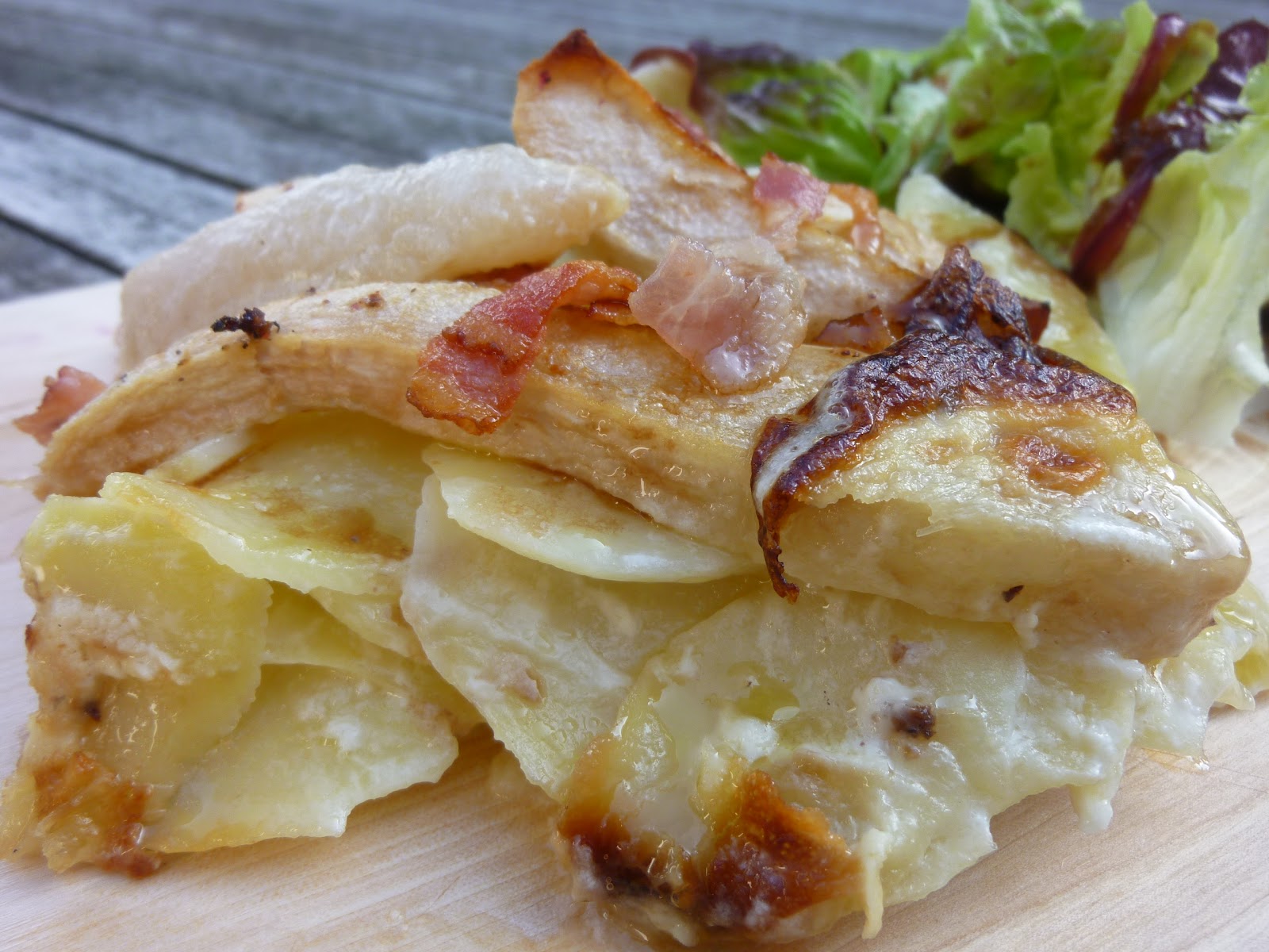 Kartoffel- Birnen- Gratin