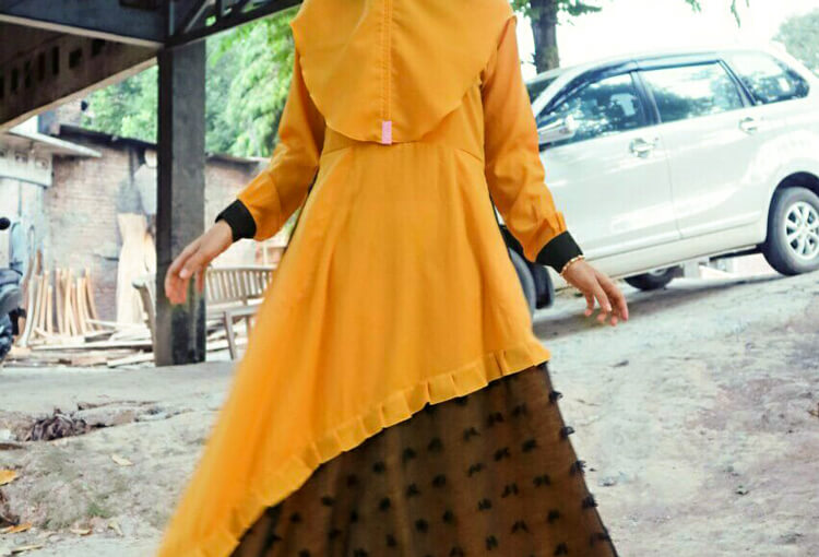 Gamis lengan kancing