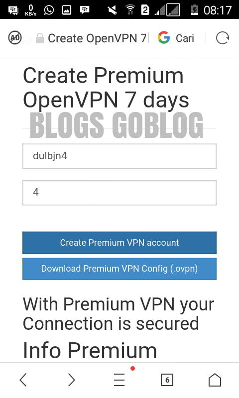 Cara Membuat Config/Script OpenVpn Connect untuk internet gratis