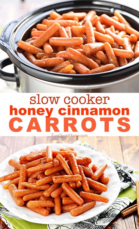 Slow Cooker Honey Cinnamon Carrots VICTORSDIARY