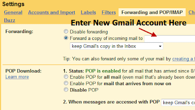 Forward emails to another gmail account