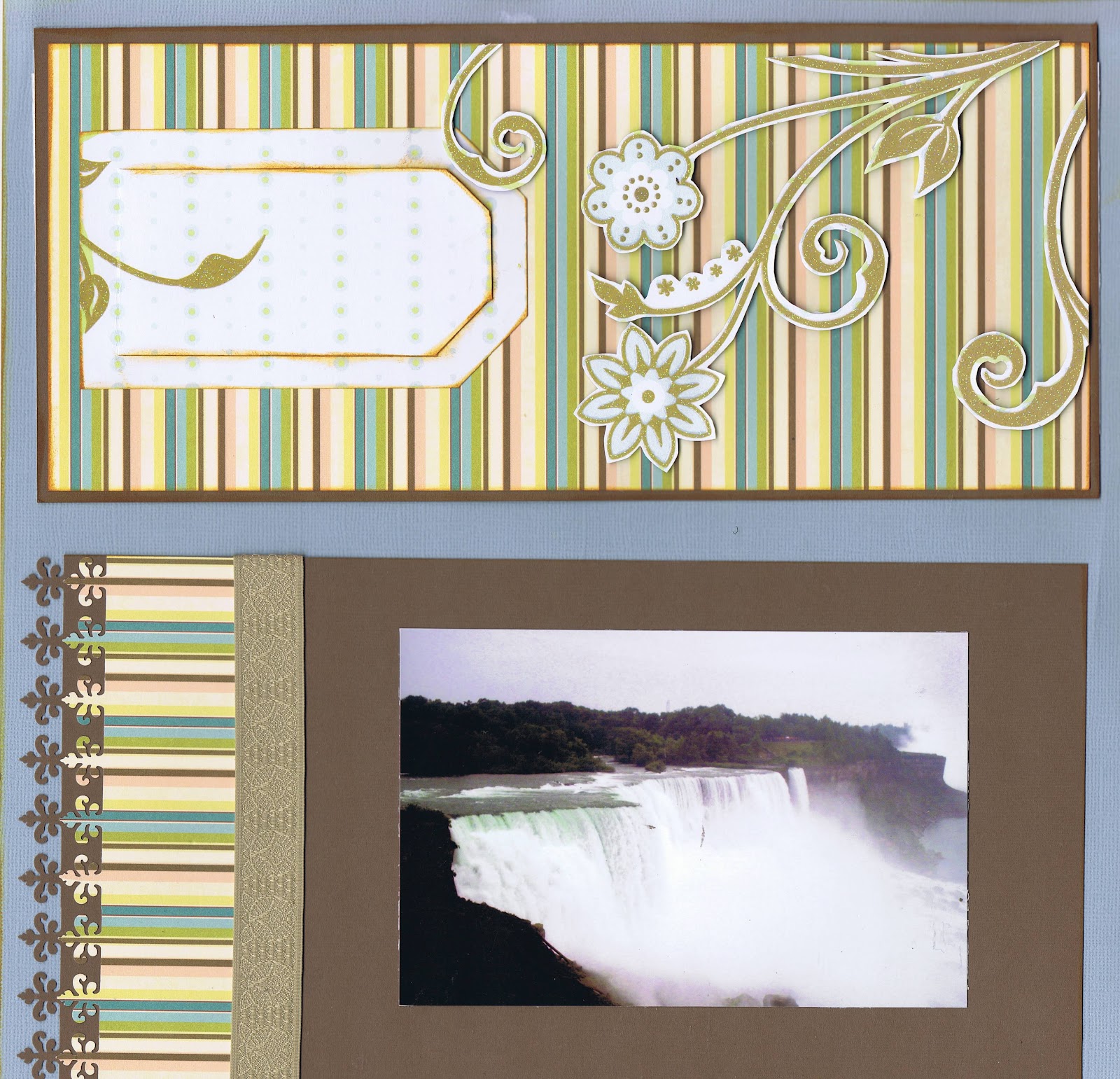 The Stampers Hut Niagara Falls Scrapbook Page