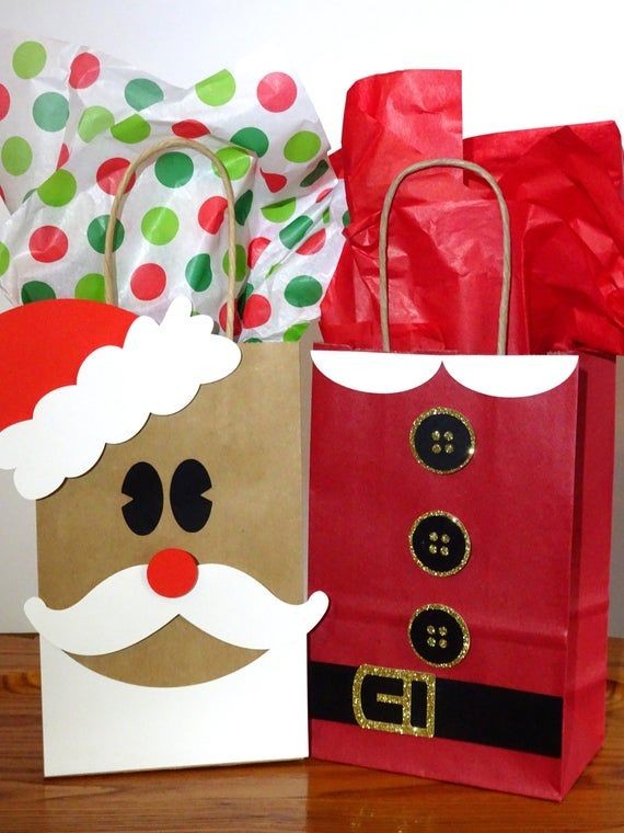 Fiesta Creativa: Decorando bolsas papel para regalos navideños