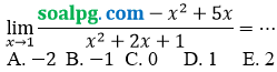 soal pg limit