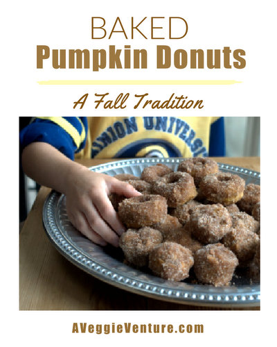 Baked Pumpkin Donuts and Donut Holes ♥ AVeggieVenture.com, cake donuts warm with spices, coated with buttery sugar. A really special fall treat. Recipe, insider tips, nutrition and Weight Watchers points included.