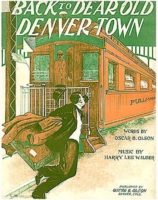 Розыгрыш 1899 года, начавшийся на вокзале Денвера, был расширен в 1939 году автором песен из Денвера Гарри Ли Уилбером.