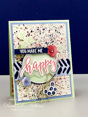 You make me Happy!  This is a fun little card using the Pretty Perennials Bundle from Stampin' Up!.  Click to learn more.