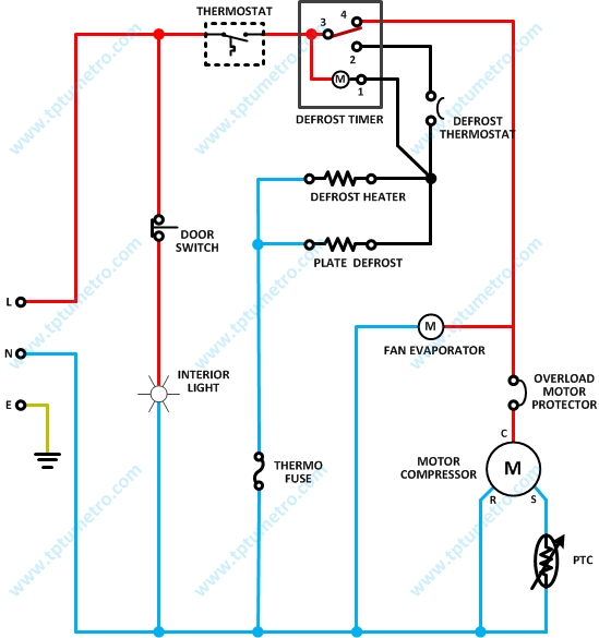 Sanyo No Frost Refrigerator Wiring Diagram
