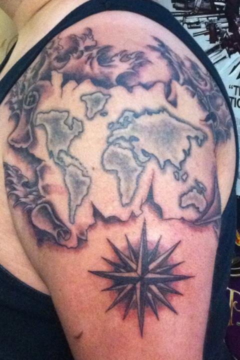 map tattoo
