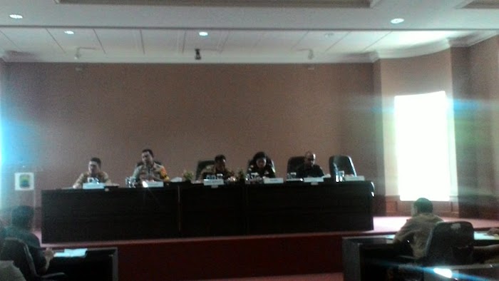 Pemkab lamsel Rakor Sinergi Pembangunan JTTS Bakauheni - Terbanggi Besar Di Aula Krakatau lamsel.