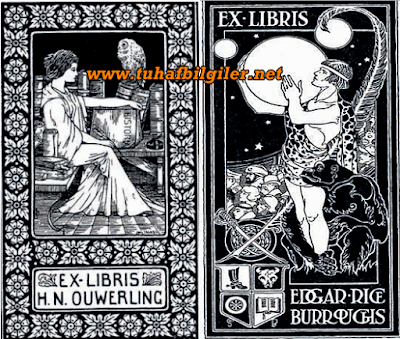 ex libris özlü yazılı etiket