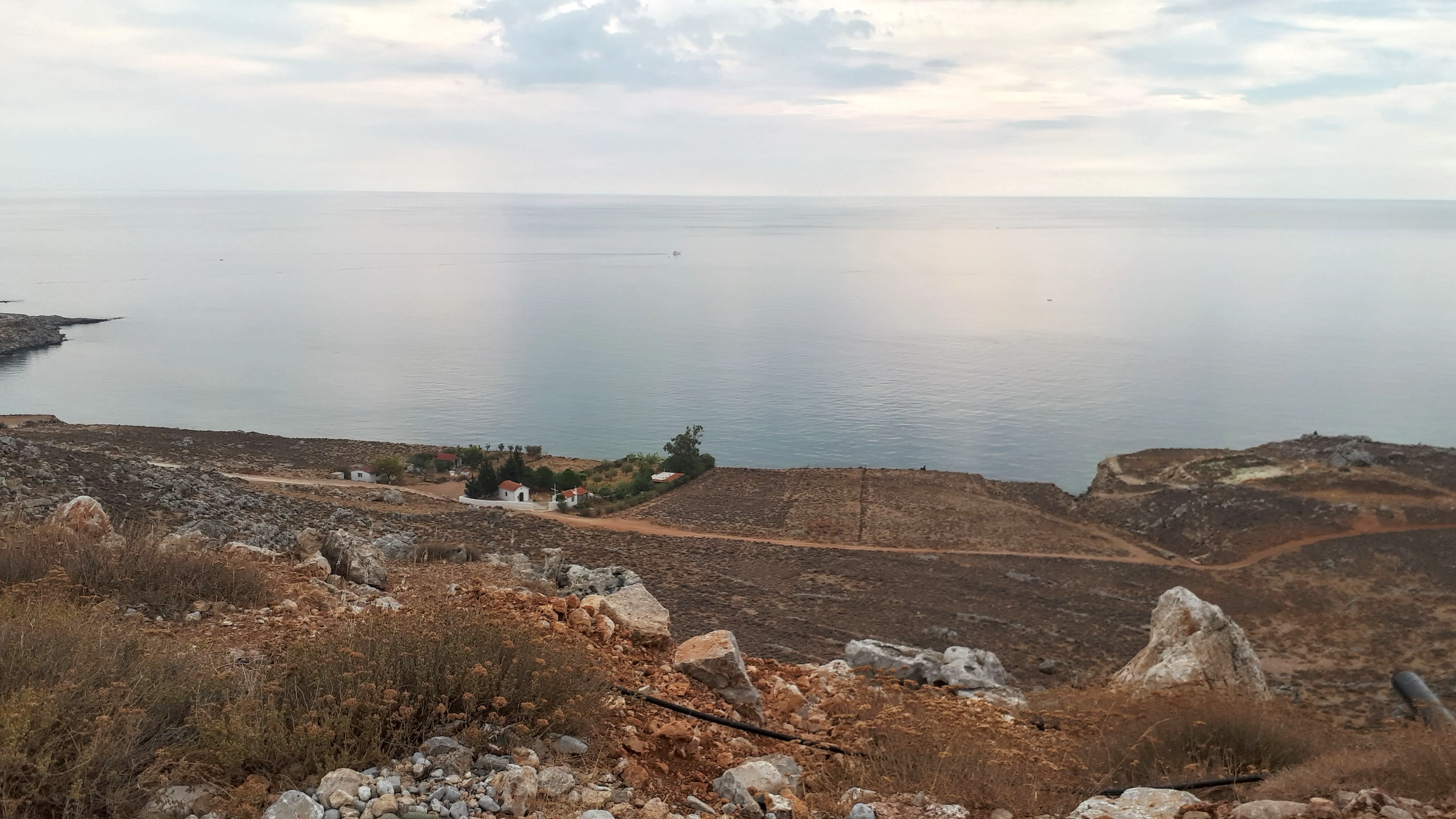 St Antony's chapel on the path along the coast