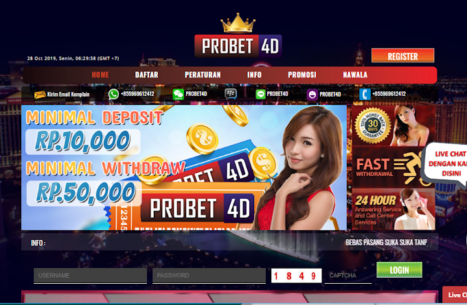 SITUS PROBET4D - BANDAR TOGEL ONLINE TERPERCAYA