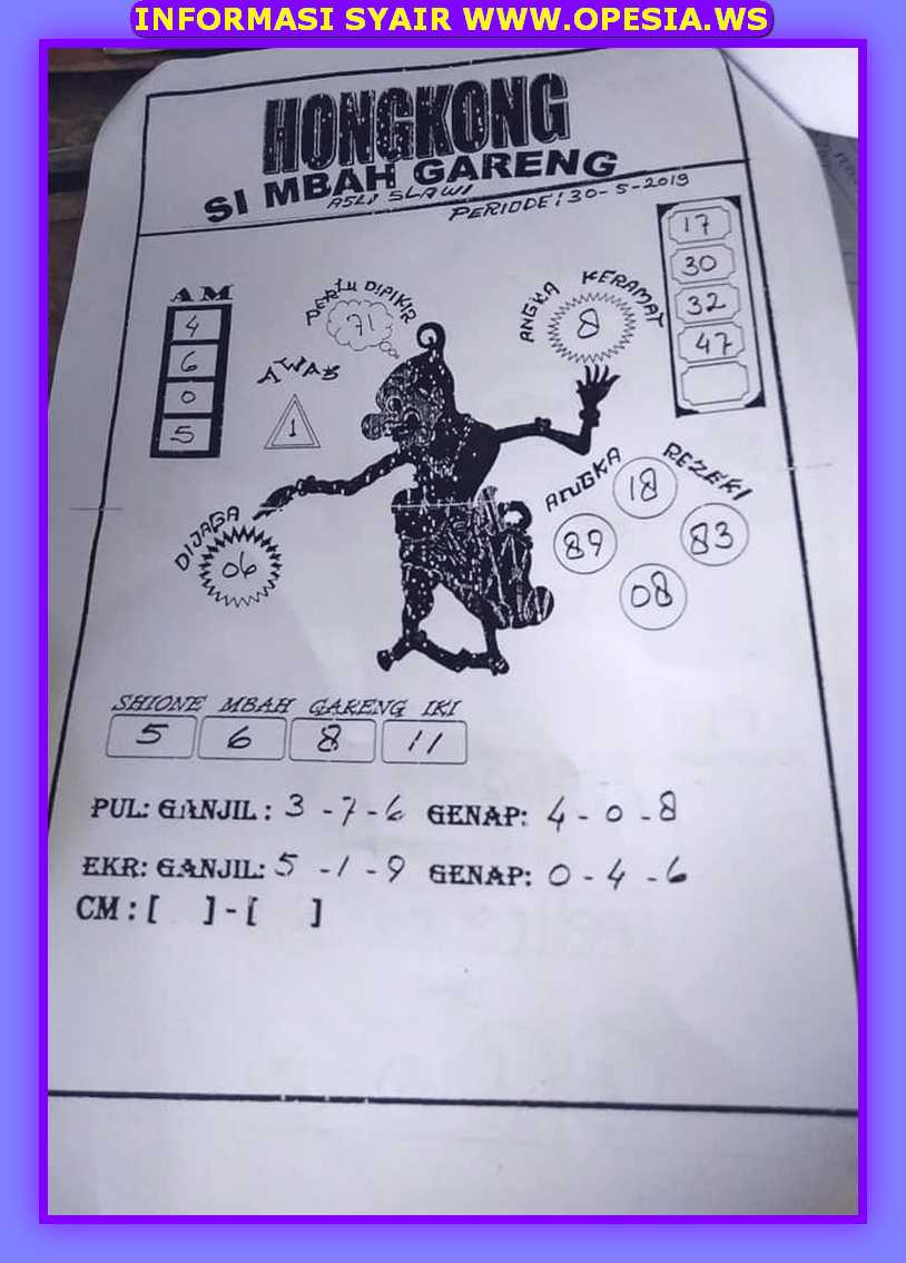 1 New Message Forum Syair Hk Kamis 30 Mei 2019 Forum Syair Togel Hongkong Singapura Sydney