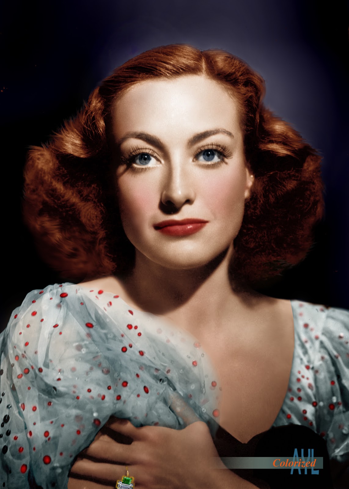 Colors for a Bygone Era: Colorized Joan Crawford, 1936