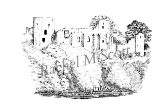 Barnard Castle stipple illustration by Rachel M Scott Barnard Castle stipple illustration by Rachel M Scott