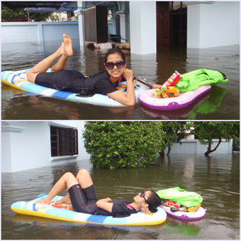 Bangkok Floods 2011: water humor | K Bulsuk: Full Speed Ahead