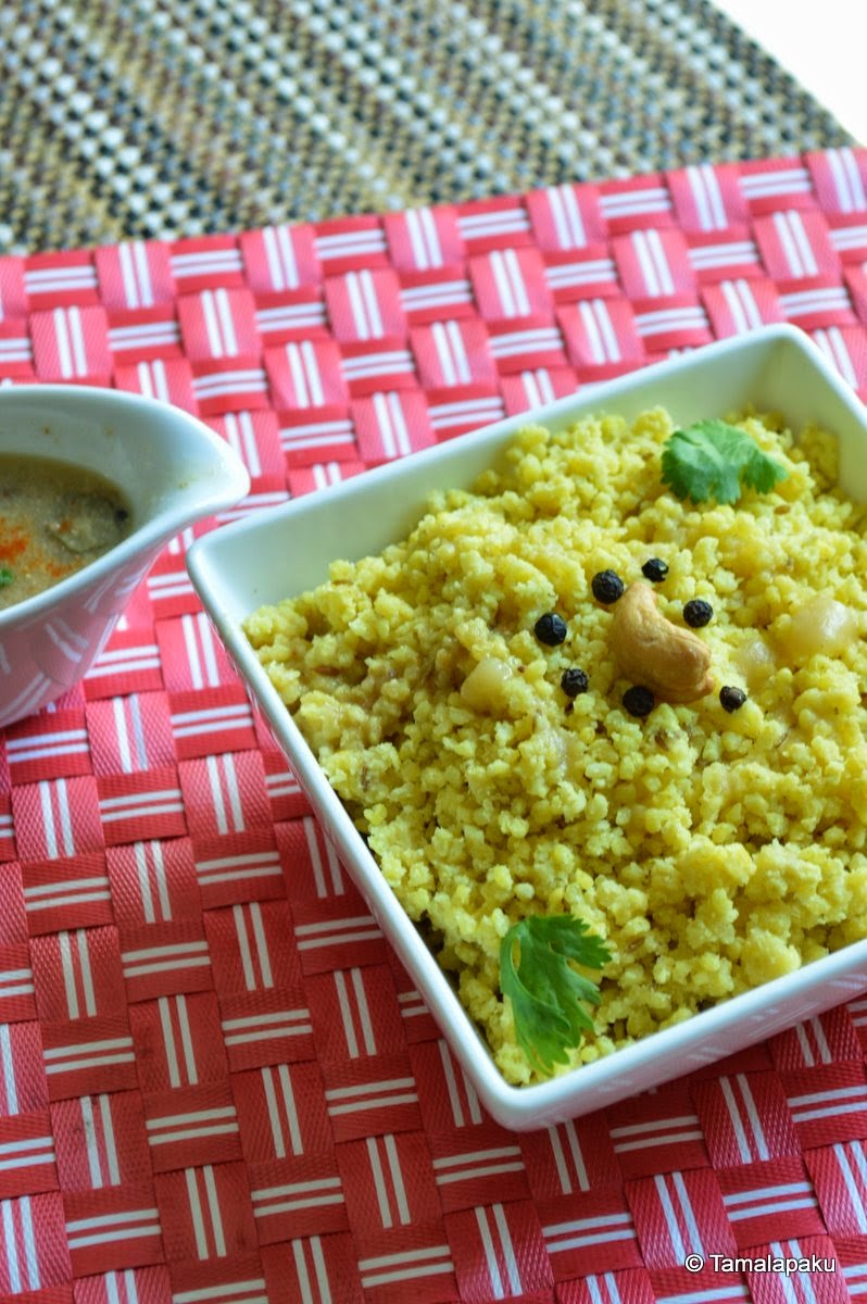 Foxtail Millet Pongal Tamalapaku