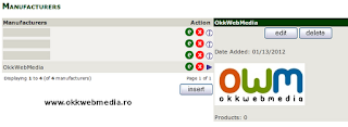 adaugare producator - tutoriale Zencart- OkkWebMedia