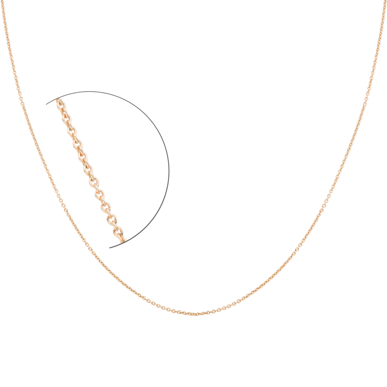 Dây chuyền Vàng 18K PNJ dây đan kiểu chữ cong 0000Y000256