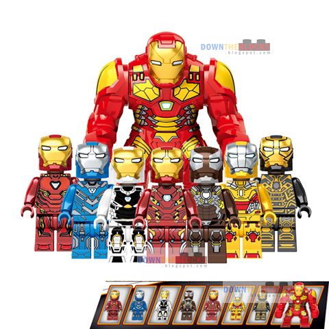 Duo Le Pin Dlp9093 Mk24 Tank Mk30 Blue Steel And More Iron Man Minifig Variants Preview