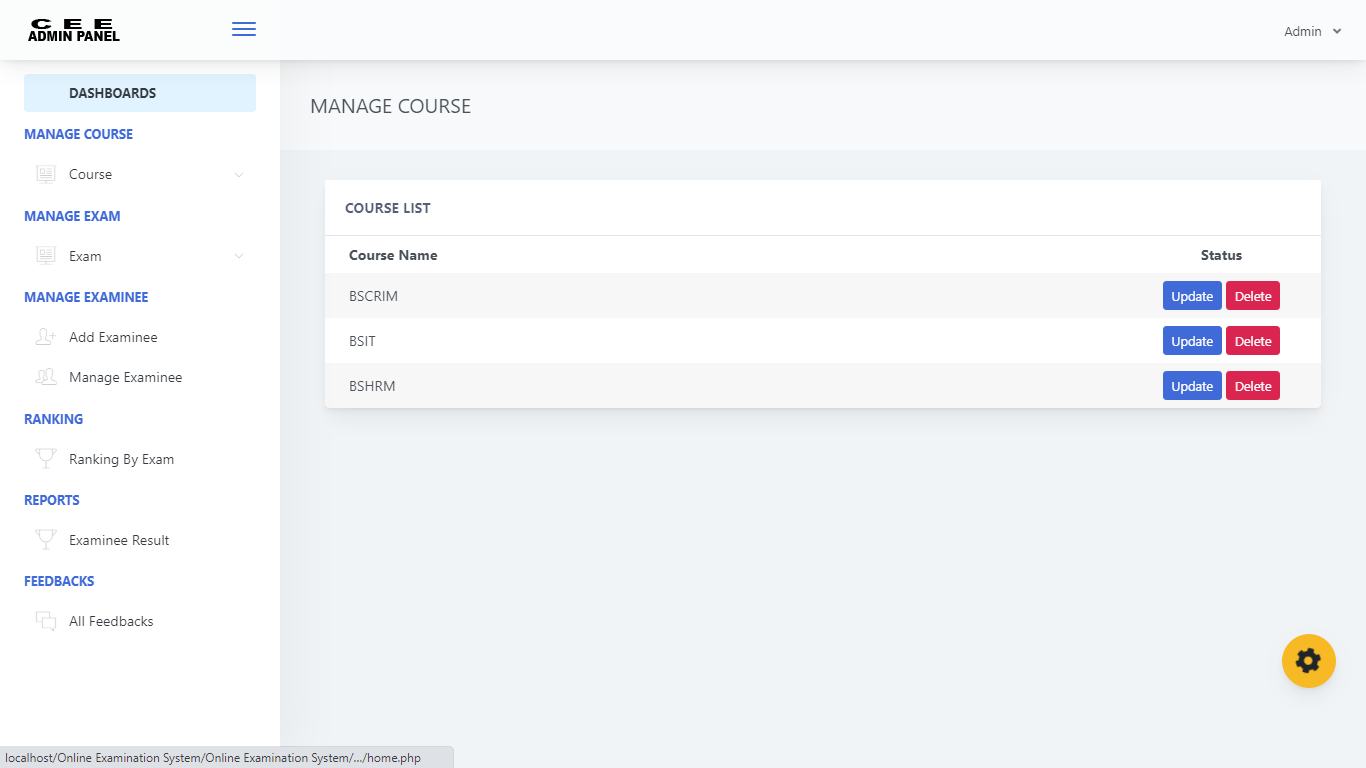Online Exam Management System In Php Mysql With Source Code Youtube