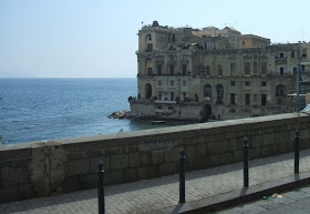 Villa Donn'Anna was built right on the sea's edge