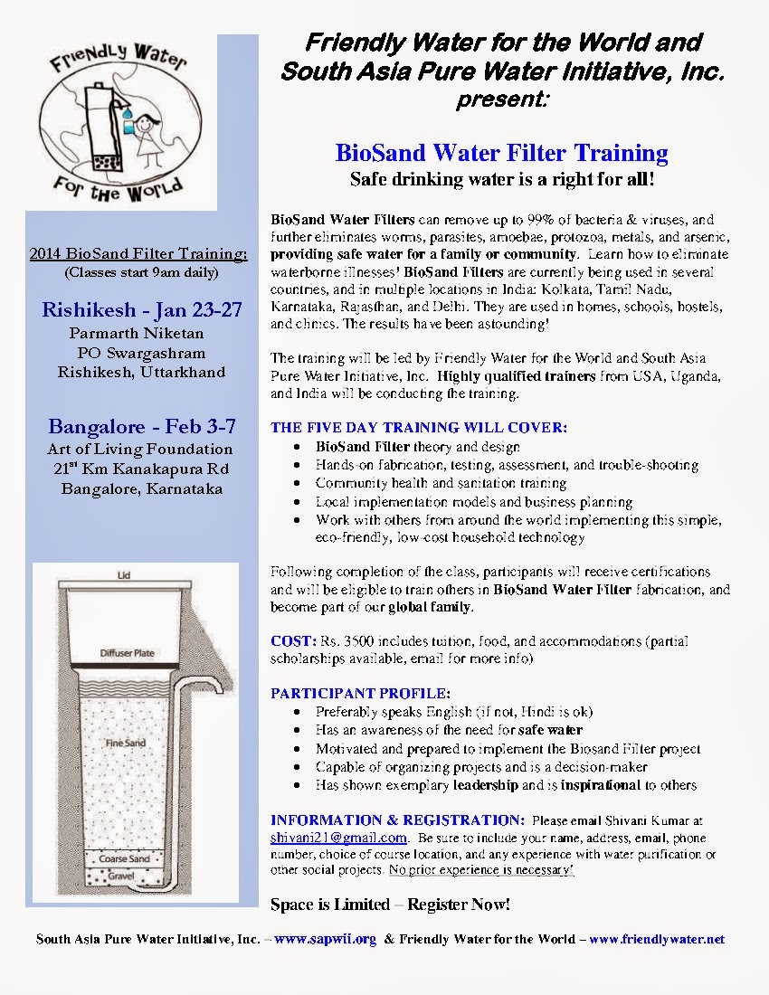 Indian NGO Consultancy Services: BioSand Water Filter - India Training ...