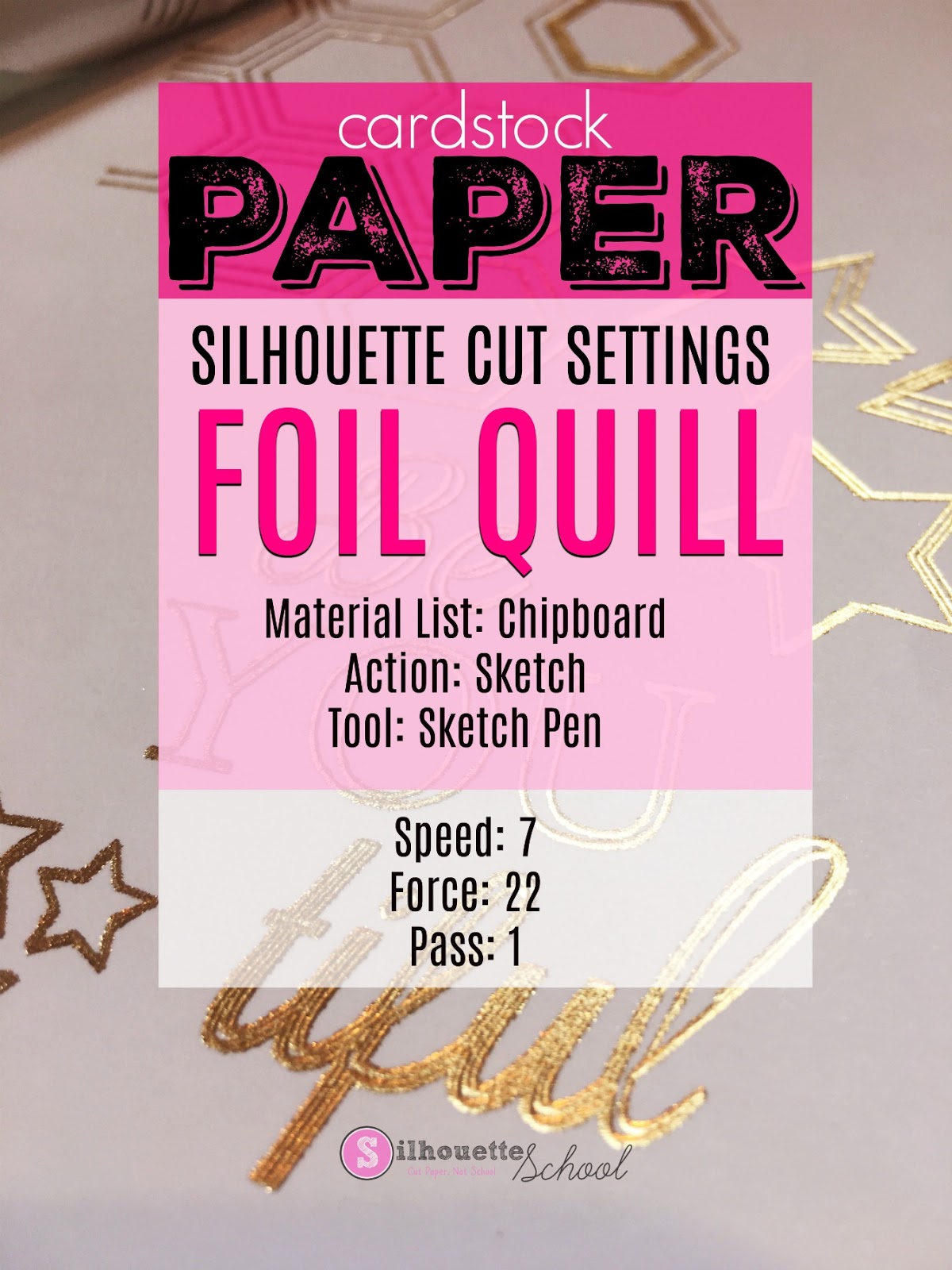 How to Foil Quill and Cut with a Single Carriage Silhouette Machine