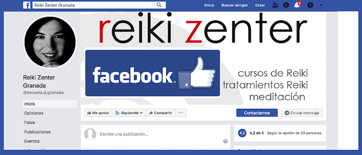 Reiki Zenter en Facebook