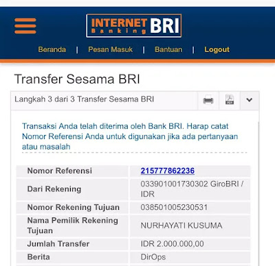 Transferan Bukti