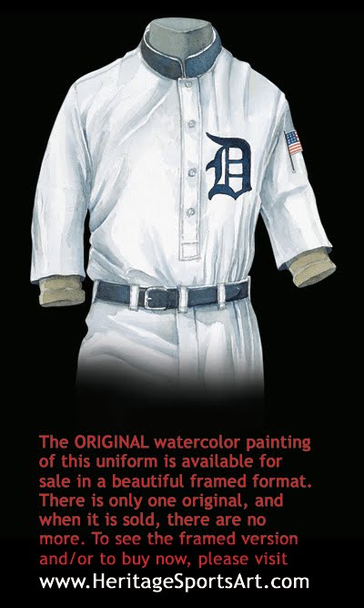 detroit tigers uniforms through the years
