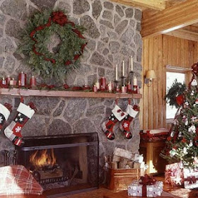 Ideas para decorar, diseñar y mejorar tu casa.: Chimeneas Navideñas